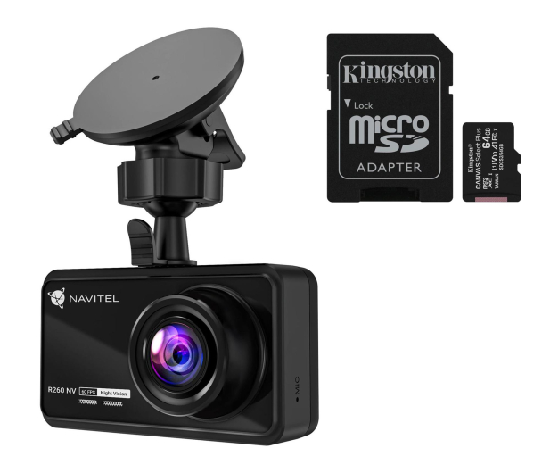 Navitel R260 NV Full HD 60FPS/140/2" + karta 64GB - 1362165 - zdjęcie
